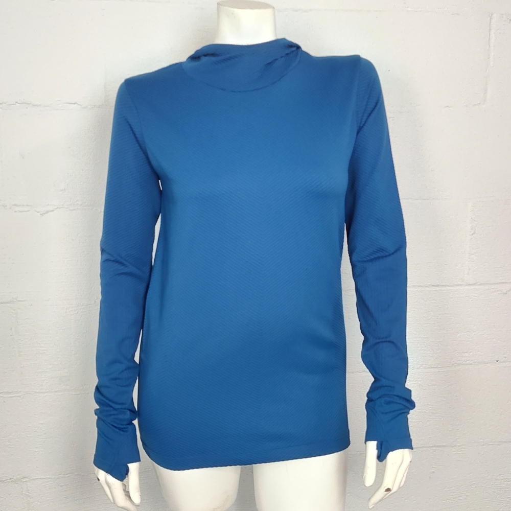 Athleta Flurry Scuba Ribbed Long Sleeved Top